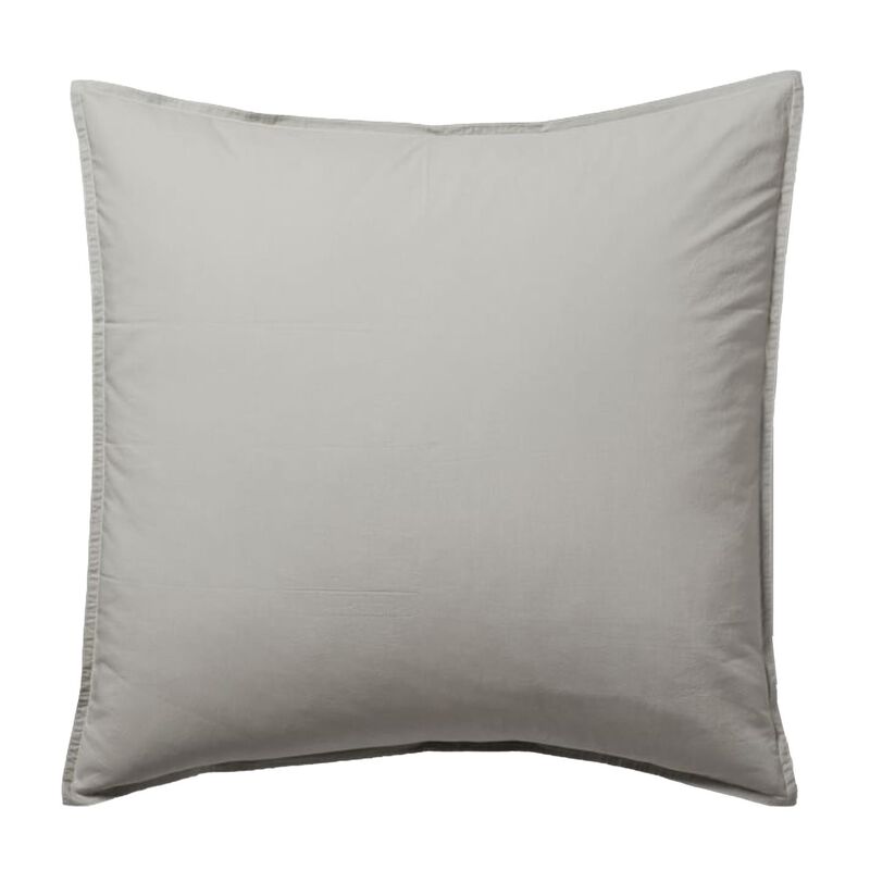 West Elm Organic Washed Cotton Percale Plain Quilt Pillowcase Euro image number 0